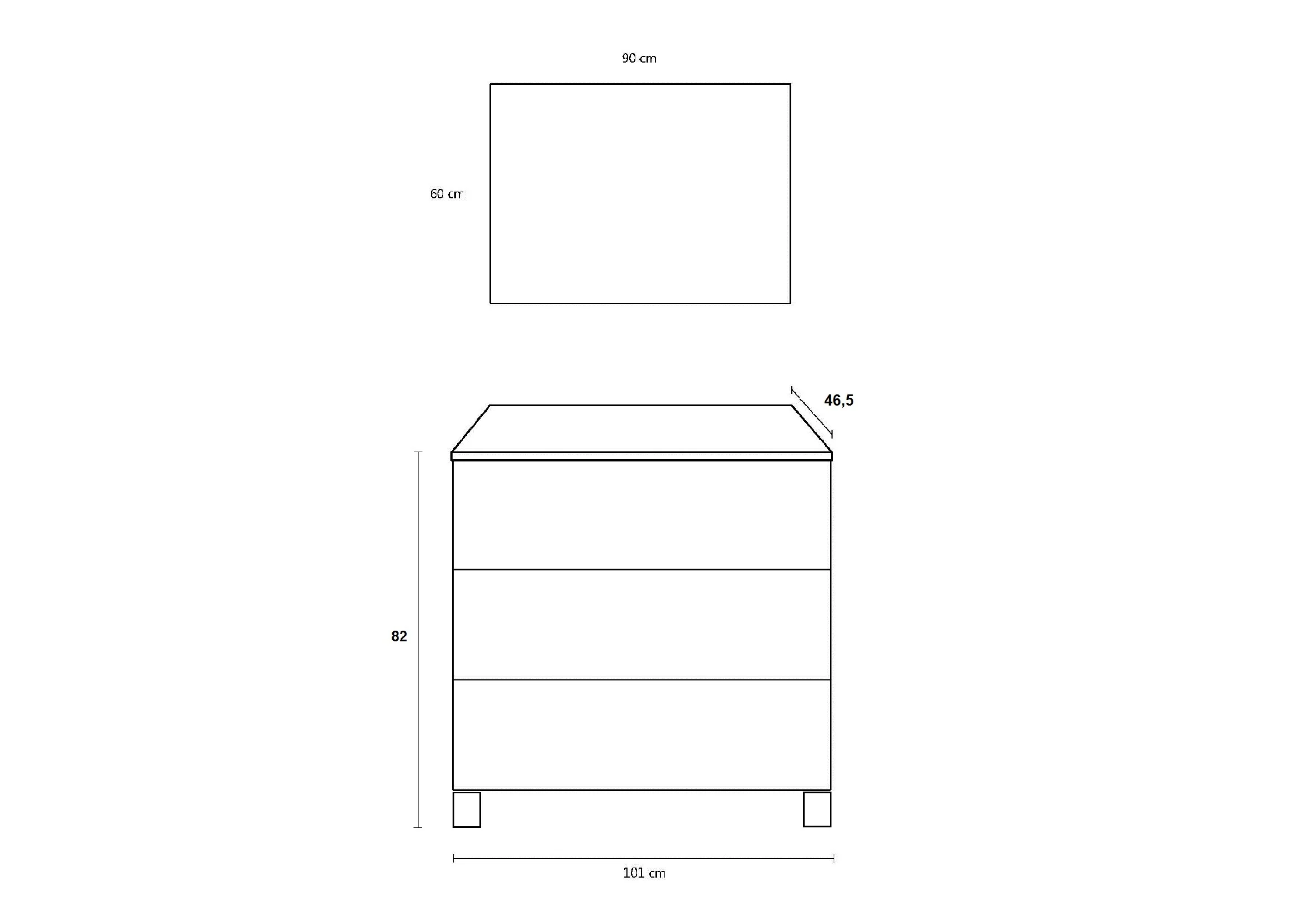 MARTE 60 cm. pietra bianca a terra TFT Home Furniture - LBR Shop