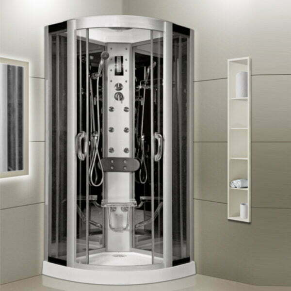 cabina doccia semicircolare